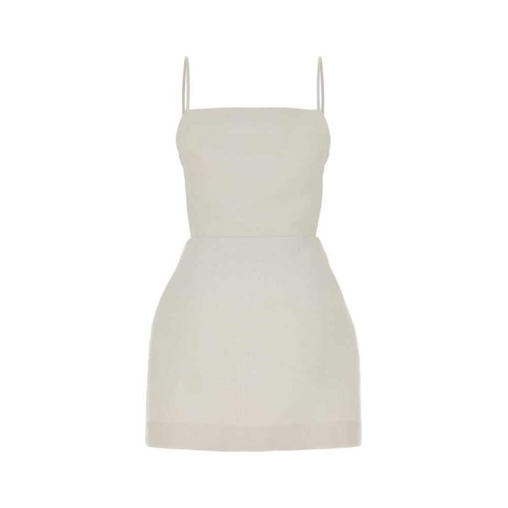 Calvin Klein Collection Women White Jacquard Henrietta Mini Dress